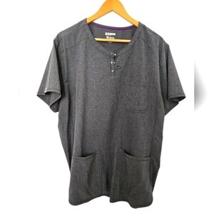 Scrubstar Gray Short Sleeve Tee And Joggers Size 2XL